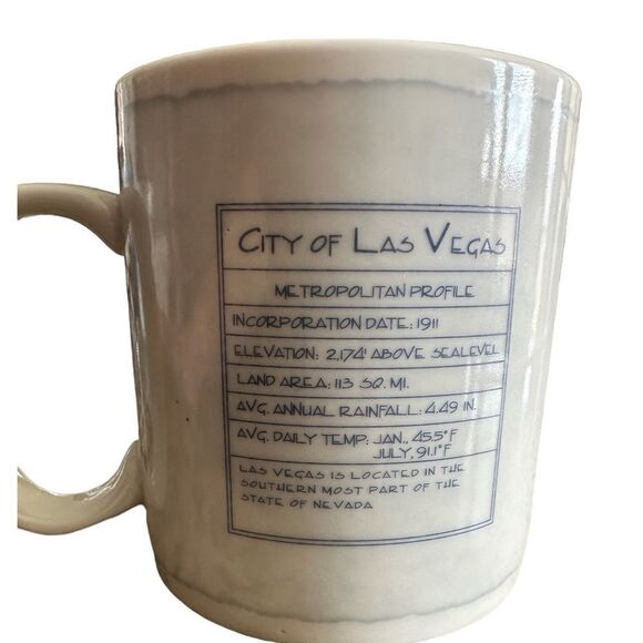 VINTAGE 2008 Starbucks Architect Series LAS VEGAS Coffee Tea Cup Mug - 18oz - Picture 3 of 5